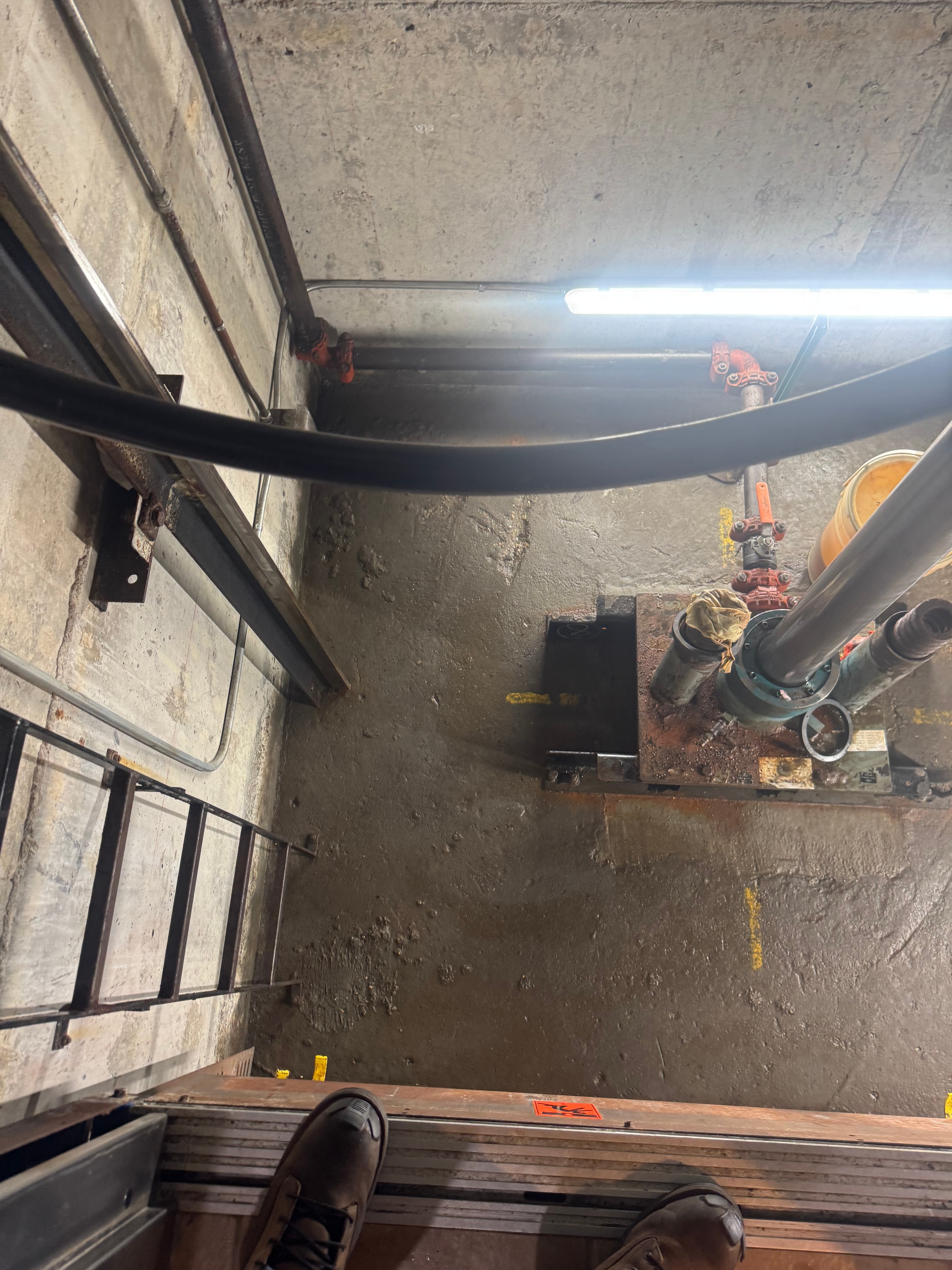 Florida Elevator Waterproofing Co. team on a job site